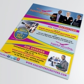 Business Flyer Design | EagleEyeRecruiters.com | The Emergency Room Designs and Technology, Jamaica