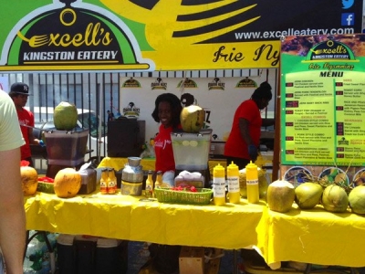Signage | Excell's Kingston Eatery Trade Booth Branding | The Emergency Room Designs, Jamaica