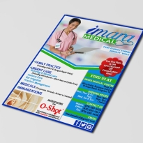Business Flyer Design | Imara Medical | The Emergency Room Designs and Technology, Jamaica