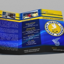 Brochure Design | Sentry Services Security | The Emergency Room Designs, Jamaica