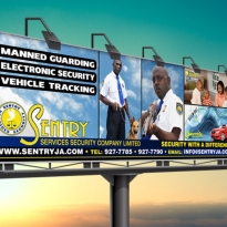 Signage | Billboard Design | Sentry Services Security | The Emergency Room Designs, Jamaica