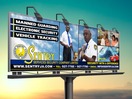 Signage | Billboard Design | Sentry Services Security | The Emergency Room Designs, Jamaica