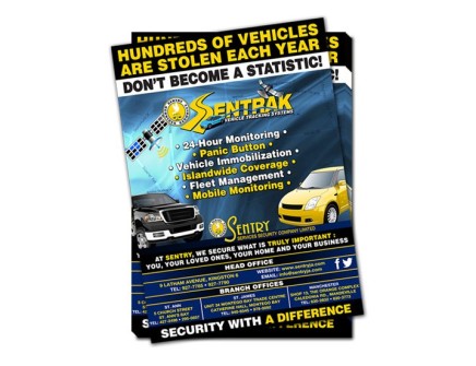 Business Flyer Design | Sentry Services Security | The Emergency Room Designs, Jamaica