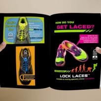 Print Advertisement | Lock Laces Triathlete Magazine Ads | ERdesigns | Jamaican Graphic Design