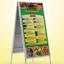 Signage | Excell's Kingston Eatery Food Menu Board | The Emergency Room Designs, Jamaica