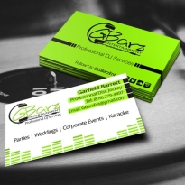 Business Card Design |GBarz Entertainment | ERDesigns, Jamaica