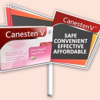 Signage | Social Media Props | Lasco Pharmaceuticals | Bayer | Canesten V | ER Designs | Jamaican Graphic Design | Web Design