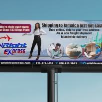 Signage Design | Wright Express | Billboard | ER Designs | Jamaican Graphic Design
