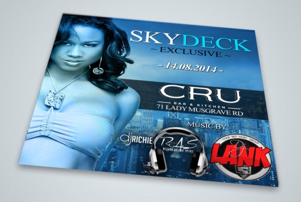 Event Flyer Design | Skydeck | ERdesigns | Jamaican Graphic Design