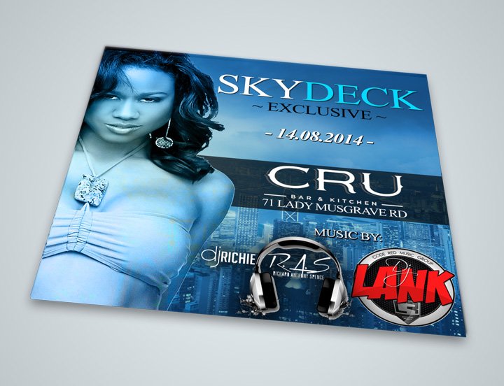 Event Flyer Design | Skydeck | ERdesigns | Jamaican Graphic Design