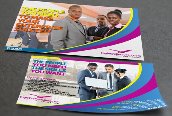 Flyer Design | EagleEyeRecruiters.com | ERDesigns | Jamaican Graphic Design