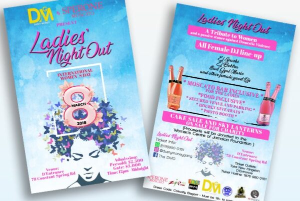 Event Flyer Design | The DMG | Ladies Night Out | ER Designs | Jamaica
