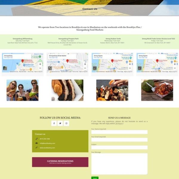 Website Design | Excell Kingston Eatery | ER Designs | Jamaican Website Design | Web Design | WordPress