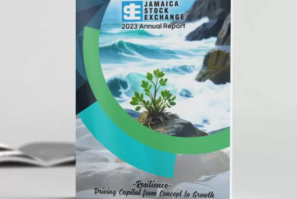 Annual Report Cover Design: Jamaica Stock Exchange - 2023 | ER Designs | Annual Report | Jamaican Graphic Design | Branding